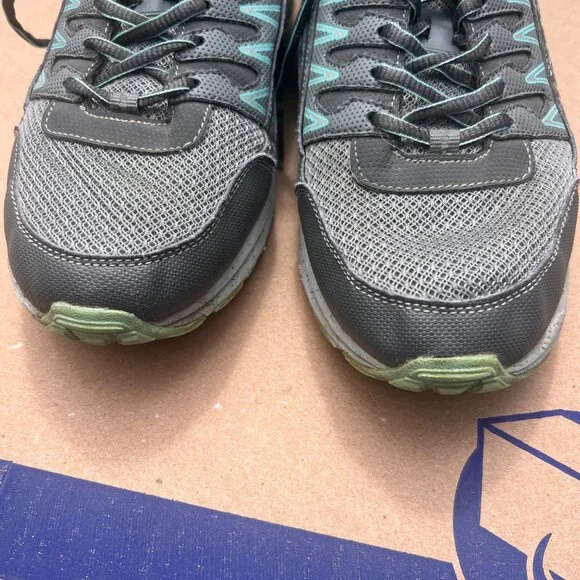 Fila Evergrand Trail 21.5 Walking Shoes Womens size 11 Grey Teal - Picture 3 of 10